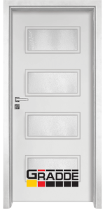 Интериорна врата Граде, модел Blomendal цвят Бял Мат