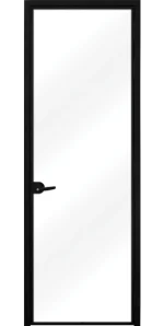Стъклена врата Lusso L-0 Черен мат